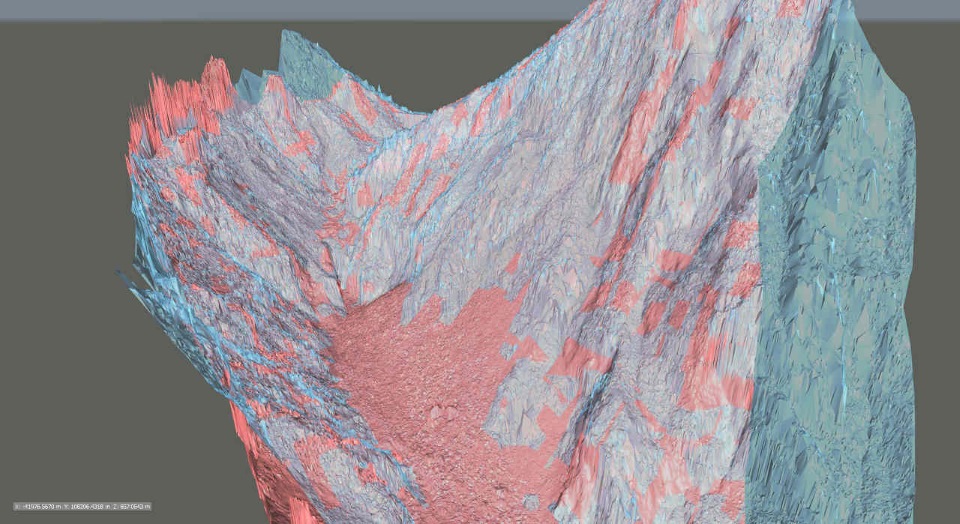 斜面崩壊前後LP比較