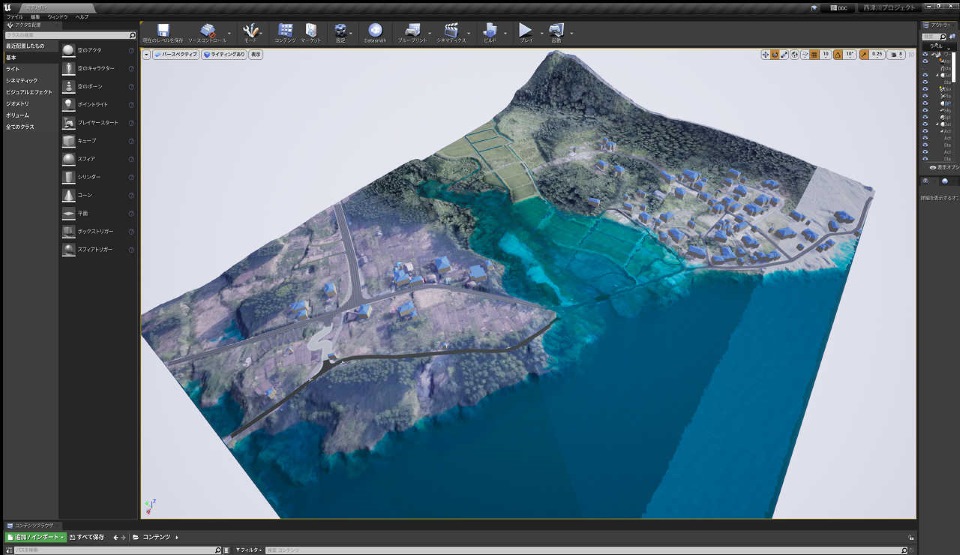 河川の定水位とHWL時の浸水範囲比較